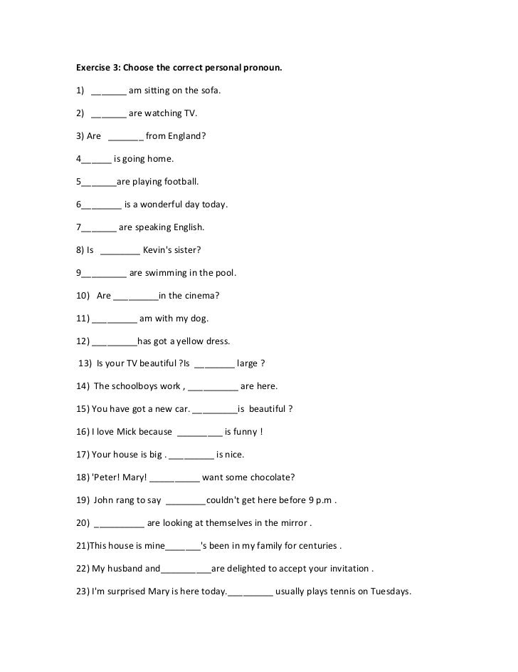 personal pronouns exercises spanish exercises in spanish possessive adjectives spanish chart